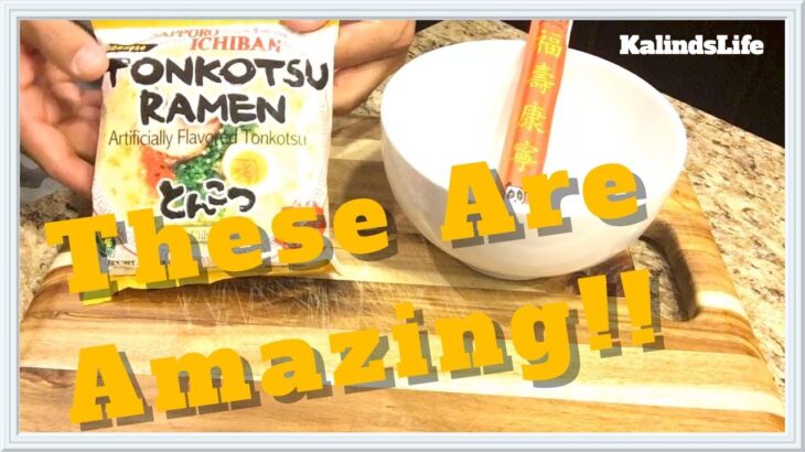 Japanese Tonkotsu Ramen Noodle Taste Test by Sapporo Ichiban Mukbang