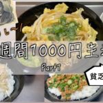 貧乏社会人による1週間1000円生活【一人暮らしの食費節約レシピ】