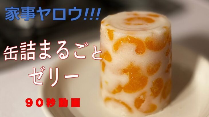 【番組レシピ】丸ごとみかんゼリーを作ってみた【家事ヤロウ】【スイーツ】【牛乳みかんゼリー】#家事ヤロウ