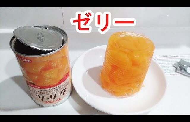 【家事ヤロウ】フルーツまるごと缶詰をゼリーにするレシピ
