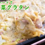 【白菜大量消費】ホットプレートであつあつ白菜クリームグラタンの作り方【katyanneru】