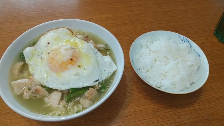 【ラーメンライス】サッポロ一番塩ラーメン　アレンジ【飯テロ】【ASMR】