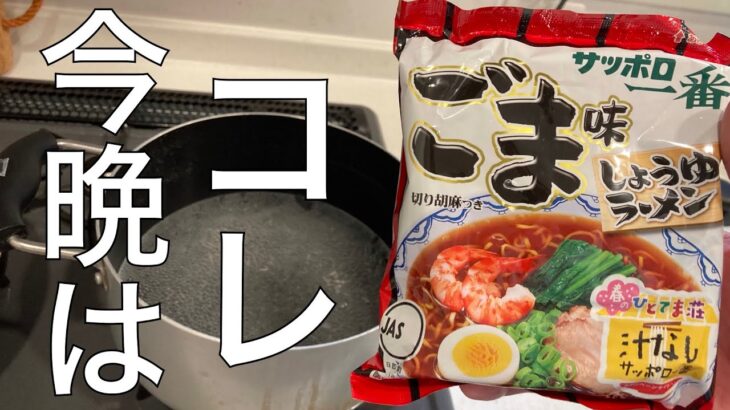 【サッポロ一番】ごま味しょうゆラーメン　モヤシトッピング