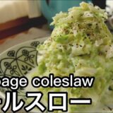 キャベツだけなのに！美味しすぎて絶対に作って欲しい｜パンチのある味でパンに合うコールスロー｜料理研究家のキャベツ使い切りレシピ｜cabbage coleslaw｜無限キャベツ