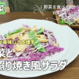 【青果店のヘルシー時短レシピ】紫白菜と鶏の照り焼き風サラダ