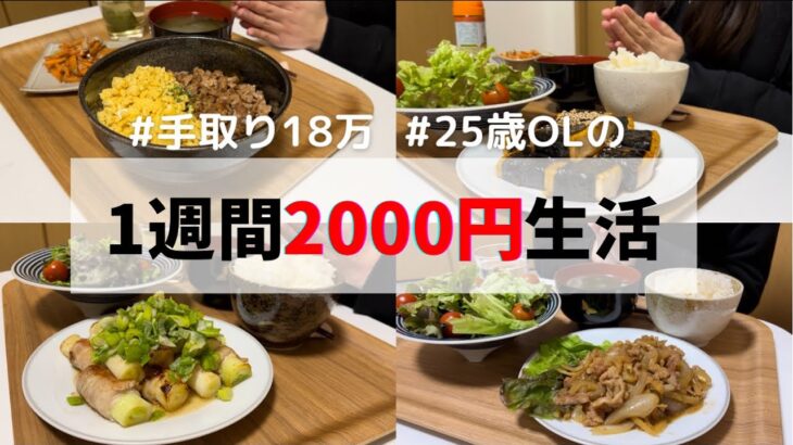 食費1ヶ月1万円の一人暮らしごはん【1週間分紹介】