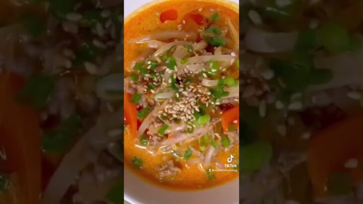 【栄養満点ダイエットレシピ】韓国風坦々スープ【野菜たっぷり】