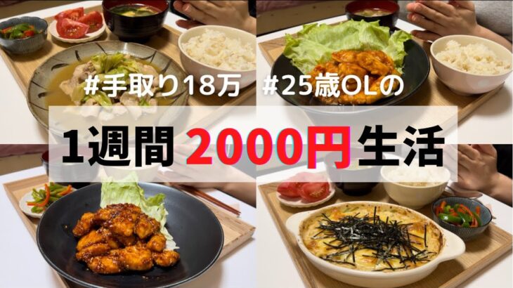 食費1ヶ月1万円の一人暮らしごはん【1週間分紹介】