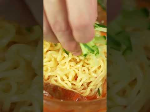 【1分韓国料理】冷やし辛ラーメン知ってる？夏に最高！リピート決定！