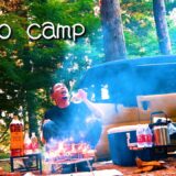 [Solo Camp] Sapporo Ichiban Shio Ramen Arranged on a Bonfire! Drunk with highball