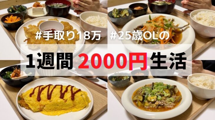 【節約】食費1週間2000円生活🍚ししゃもの南蛮漬け|オムライス|麻婆茄子|ナゲット