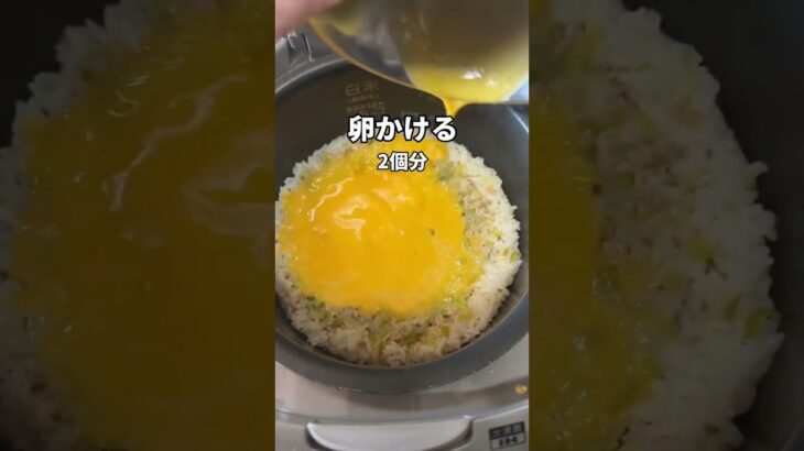 炊飯器でチャーハン作ってみた　#shorts