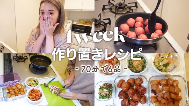 【料理】21歳一人暮らしモデルの「作り置きレシピ」６品🍴アフレコで解説も♡ #バビ飯