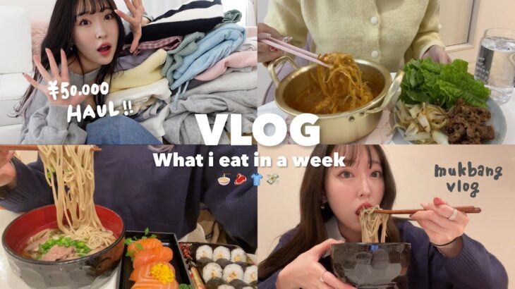 【Diet vlog】自分の機嫌は自分でとる👨🏻‍🍳食欲の代わりに物欲を満たした一週間💰SHEIN春服大量購入品紹介👕💕ダイエットレシピ🥘