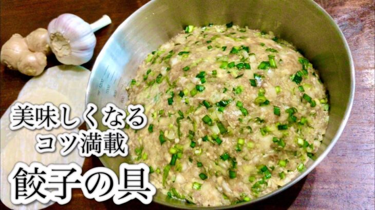 【永久保存版】餃子の餡の作り方 How to make Dumpling Filling (Japanese Gyoza)