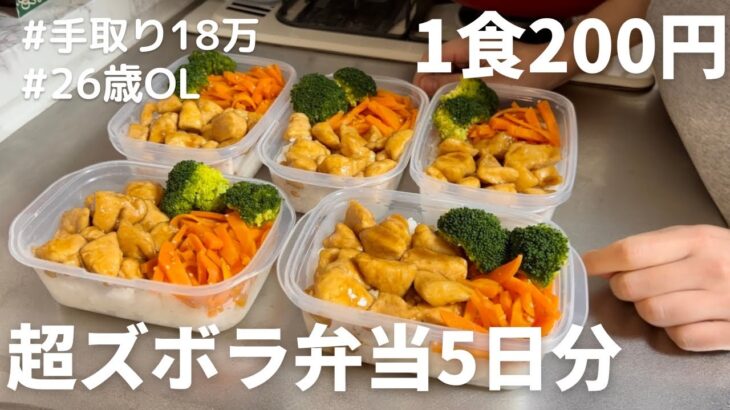 【1食200円】【照り焼き弁当】5日分作り置きして冷凍する26歳OL