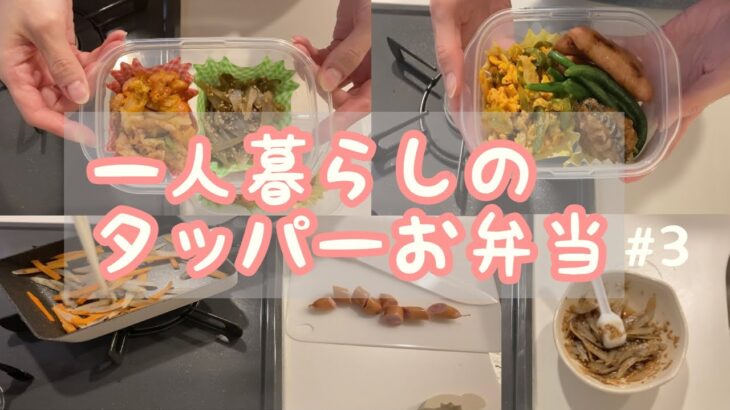 一人暮らしのタッパーお弁当　#3 / 簡単レシピ / 簡単料理 / 会社員