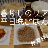 全く映えないリアルすぎる一人暮らしの平日晩ごはん/食費節約