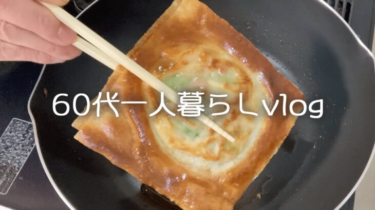 【65歳一人暮らし】朝6時に作る野菜くずの朝ラーメン/会社でもらった幻のアンドーナツ/巻かない春巻き【料理vlog】#93