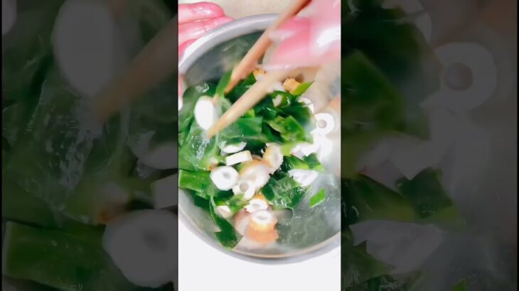 シンプルダイエットレシピ❤️ちくわとわかめのポン酢和え❣️もう一品欲しい時にも💕#お料理動画 #簡単レシピ #japanesefood #ちくわレシピ
