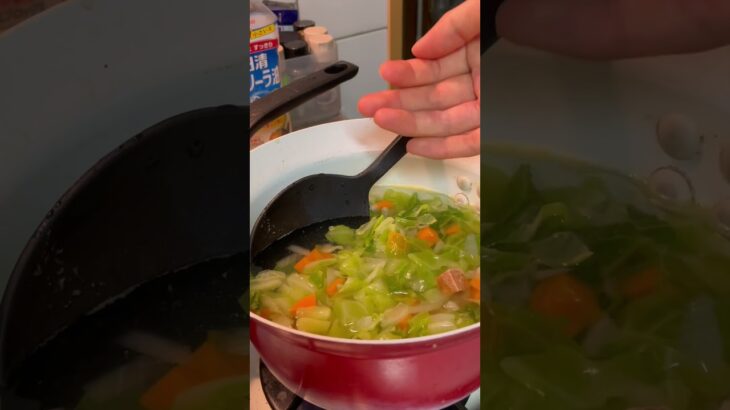 【ハーバード大学式野菜スープの作り方🥕】#ダイエット #ダイエットレシピ #料理  #cooking #food #ヘルシーレシピ #ハーバード大学式野菜スープ
