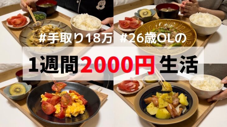 食費1ヶ月1万円の一人暮らしごはん【1週間分紹介】ジャーマンポテト/ナポリタン/アスパラマヨ炒め…🍝🍚