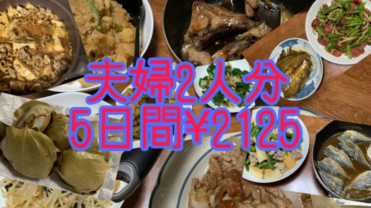 【30分で節約晩ごはん】夫婦2人分✖️5日間　#アラ還 #ずぼら飯 #なんちゃって料理 #時短レシピ #節約 #節約レシピ #簡単レシピ #自給自足 #プチ自給自足