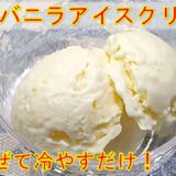 【感動の美味しさ！バニラアイスクリーム/Vanilla ice cream】☆電子レンジを使った簡単バニラアイスクリームの作り方☆濃厚なミルク感☆