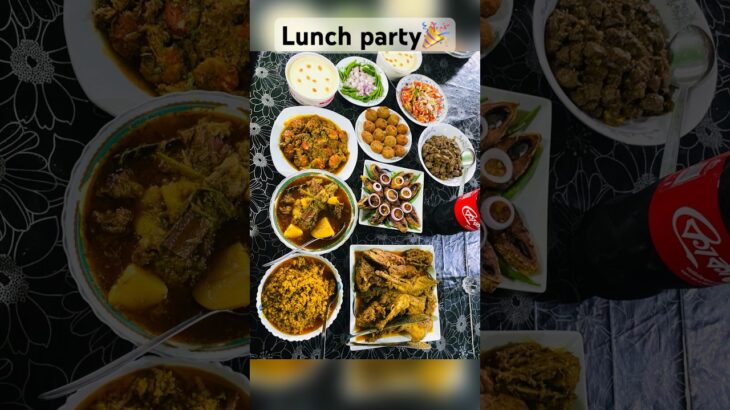 Lunch party for family & relatives☺️ #lunchwithfamily #lunch #cooking #shorts #youtubeshorts
