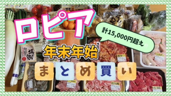 【ロピア】計15,000円超え！年末年始のまとめ買い☆マニアの購入品紹介プルコギ爆安＆サーモン＆野菜もパンも！【LOPIA】