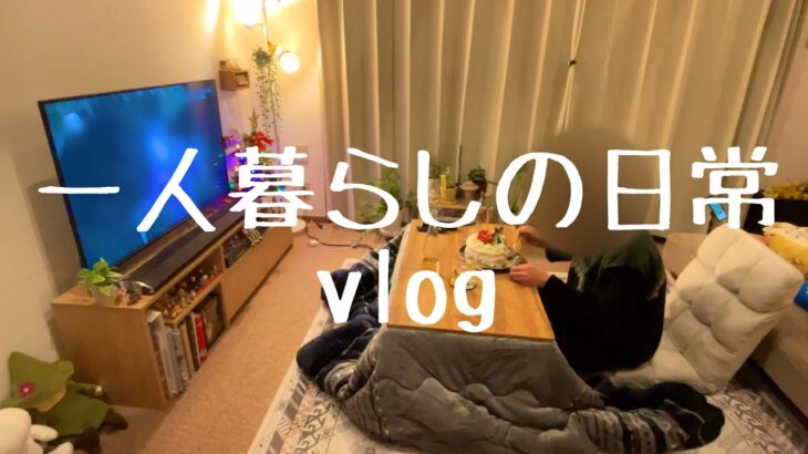 【一人暮らし】vlog ひとりぼっちのクリスマス【猫】