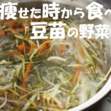 【ダイエット】僕が痩せたい時に食べる『豆苗の野菜スープ』マジ痩せレシピ