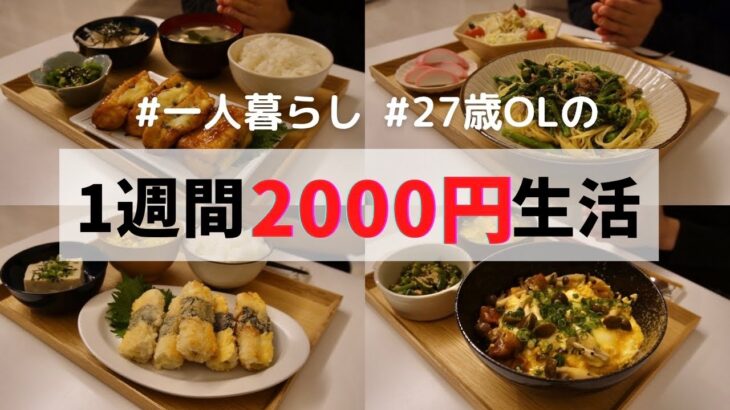 食費1ヶ月1万円の一人暮らしご飯【1週間分紹介】ちくわチーズフライ/厚揚げしそチーズ/菜の花パスタ/焼き鳥丼/鯖の味噌煮/蓮根ガレット/卵と豆腐焼き