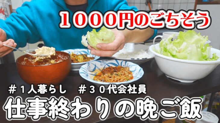 １０００円でごちそう！！ひき肉で美味しい♪仕事終わり4日間の晩ご飯