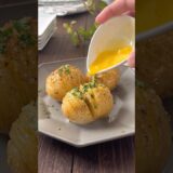 【喜ばれます☺️💕】レンチンとトースターで簡単じゃがいものハッセルバックポテト💕