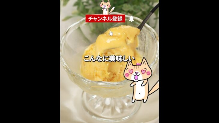 材料2つ！コスパ最強😆簡単アイスクリームの作り方🍨✨生クリーム不使用 #アイスクリームレシピ #簡単スイーツ #節約レシピ