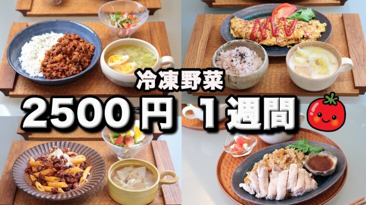 【夜ご飯 1週間献立】角切り冷凍野菜ミックスで節約レシピ 5日の献立 おかず2500円　(´・ω・`)（●｀ε´●）2人暮らし(2024年6月)(534)