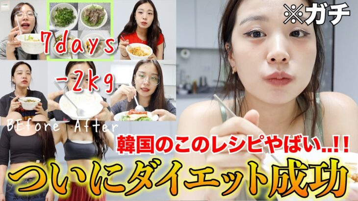 【7日間密着】韓国で話題の”勝手に痩せるダイエットレシピ”を一週間本気で真似してみたら驚きの結果が出た😭www