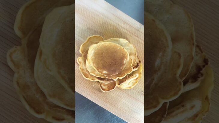 Starting a day with homemade oatmeal pancakes