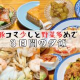 【節約料理】人参１本を大事に使い切る３日間の夕飯#自炊#ズボラ主婦#夫婦ご飯