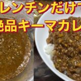 一人暮らしも安心のレンチンキーマカレー知った