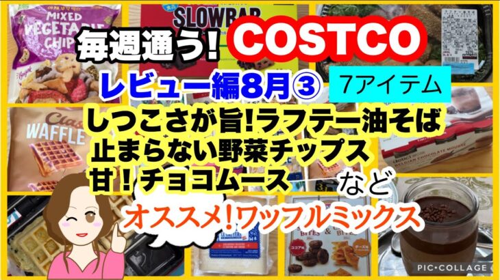 コストコ購入品🆕ラフテー油そば🆕オーガニックワッフルミックス🆕スイート&クリスピーバイツ🆕ベジタブルチップス🆕スローバー🧀グリエールチーズ🆕ベルギーチョコレートムース [COSTCO]8月③