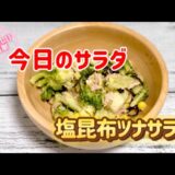 簡単で美味しい塩昆布ツナサラダ／ブロッコリー／とうもろこし／キャベツ節約レシピ