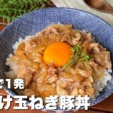 レンジなのにちゃんと美味しい！「とろける玉ねぎ豚丼」簡単レシピ/料理/ASMR/Japanesefood/cooking