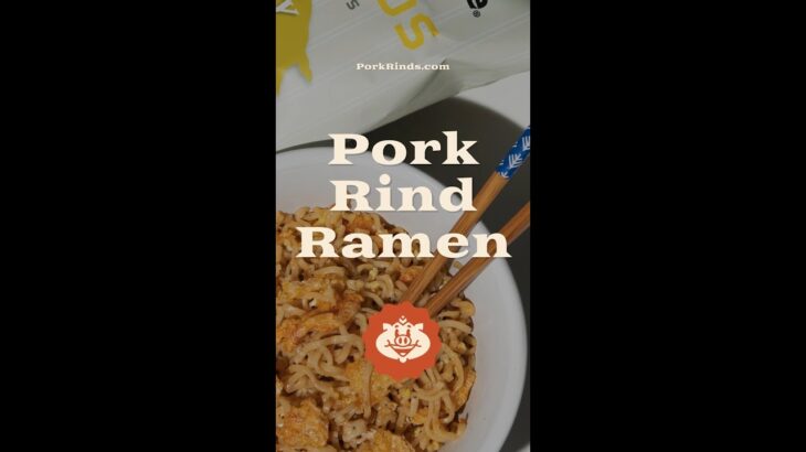 Ramen — the #PorkRind way. 😎 🍜 🐷