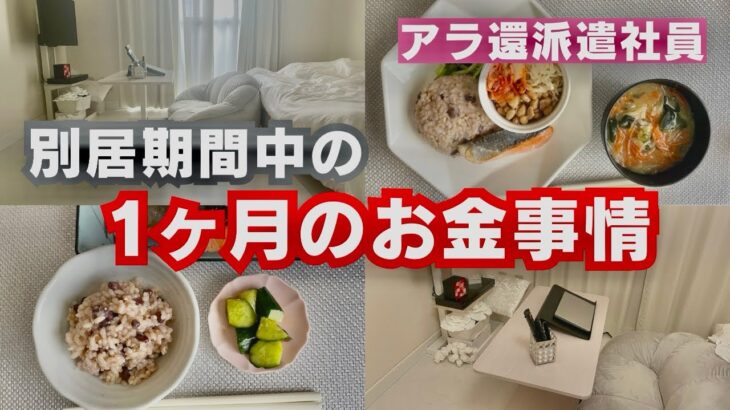 【熟年離婚】老後資金を貯めるための派遣社員の節約／1ヶ月の支出と節約料理