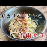 【箸が止まらない！】春雨サラダカリカリベーコン／もやし／ハム／簡単節約レシピ1049