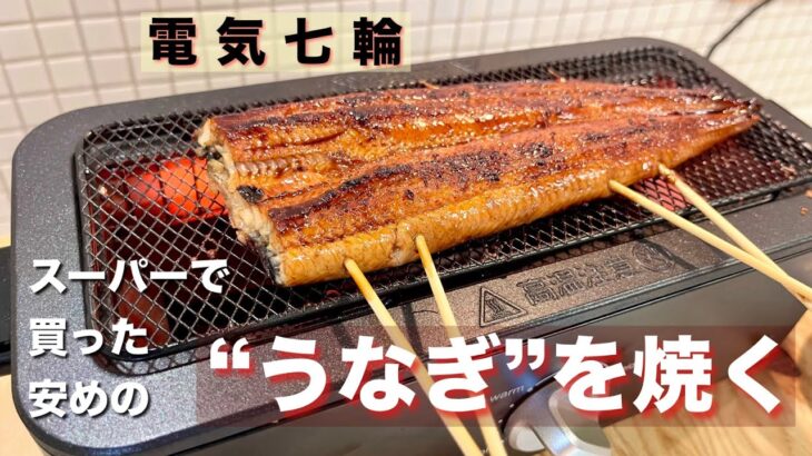 電気七輪（HITORI-JIMEGRILL）で　うなぎを焼く