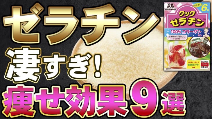 【今すぐ】ゼラチンでダイエット！痩せる効果、レシピ、取り入れ方を徹底解説❗【痩せる／ダイエット／健康／コラーゲン】