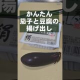 茄子と豆腐の簡単シンプル揚げ出し 人気定番レシピ 節約 おつまみ副菜 居酒屋